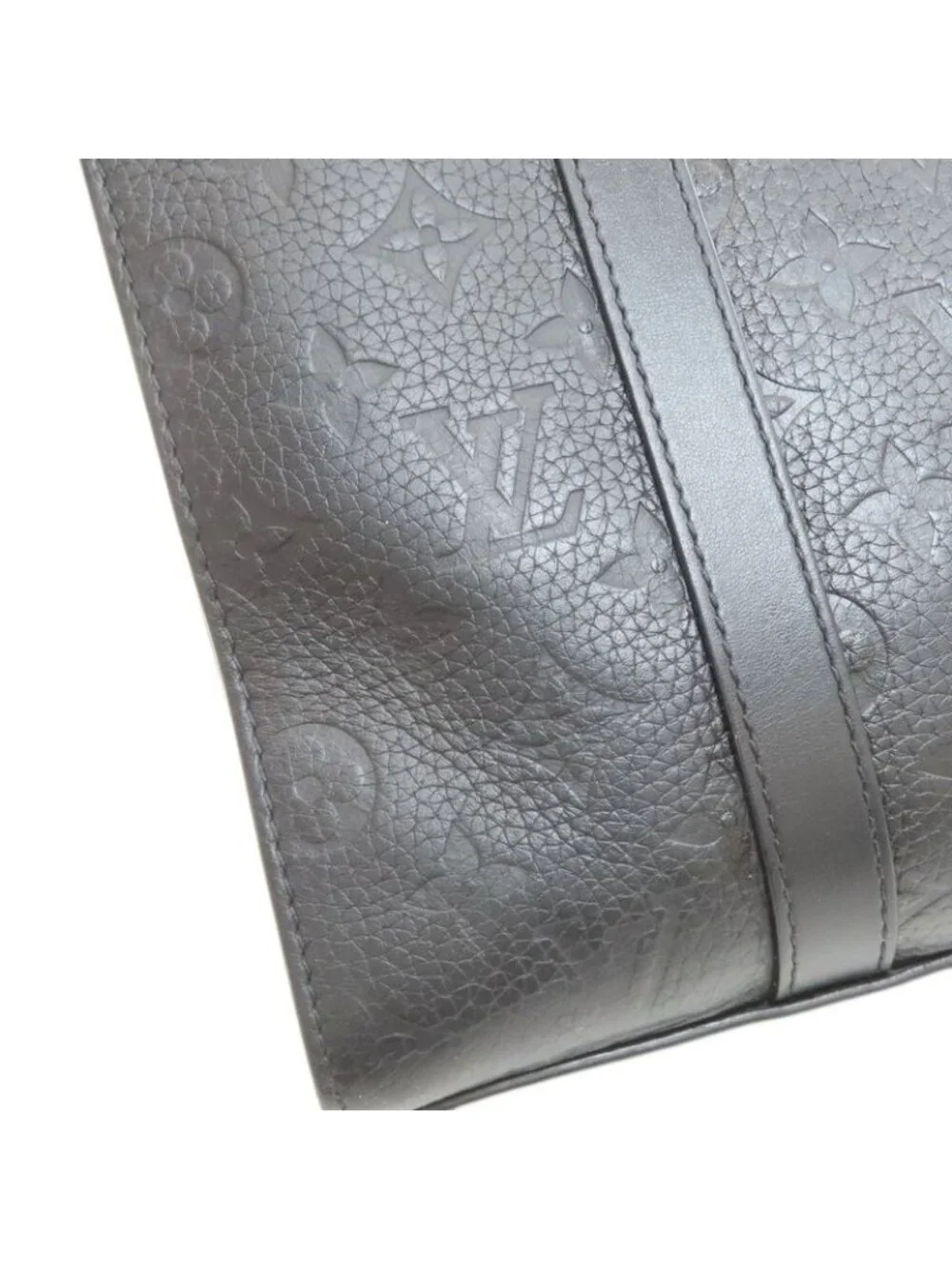 Louis Vuitton Sac Plat Cloth Handbag Taurillon Leather